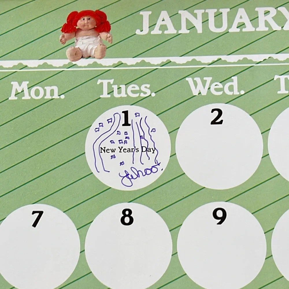 VINTAGE CABBAGE PATCH DOLLS CALENDAR 1985 - READ DESCRIPTION